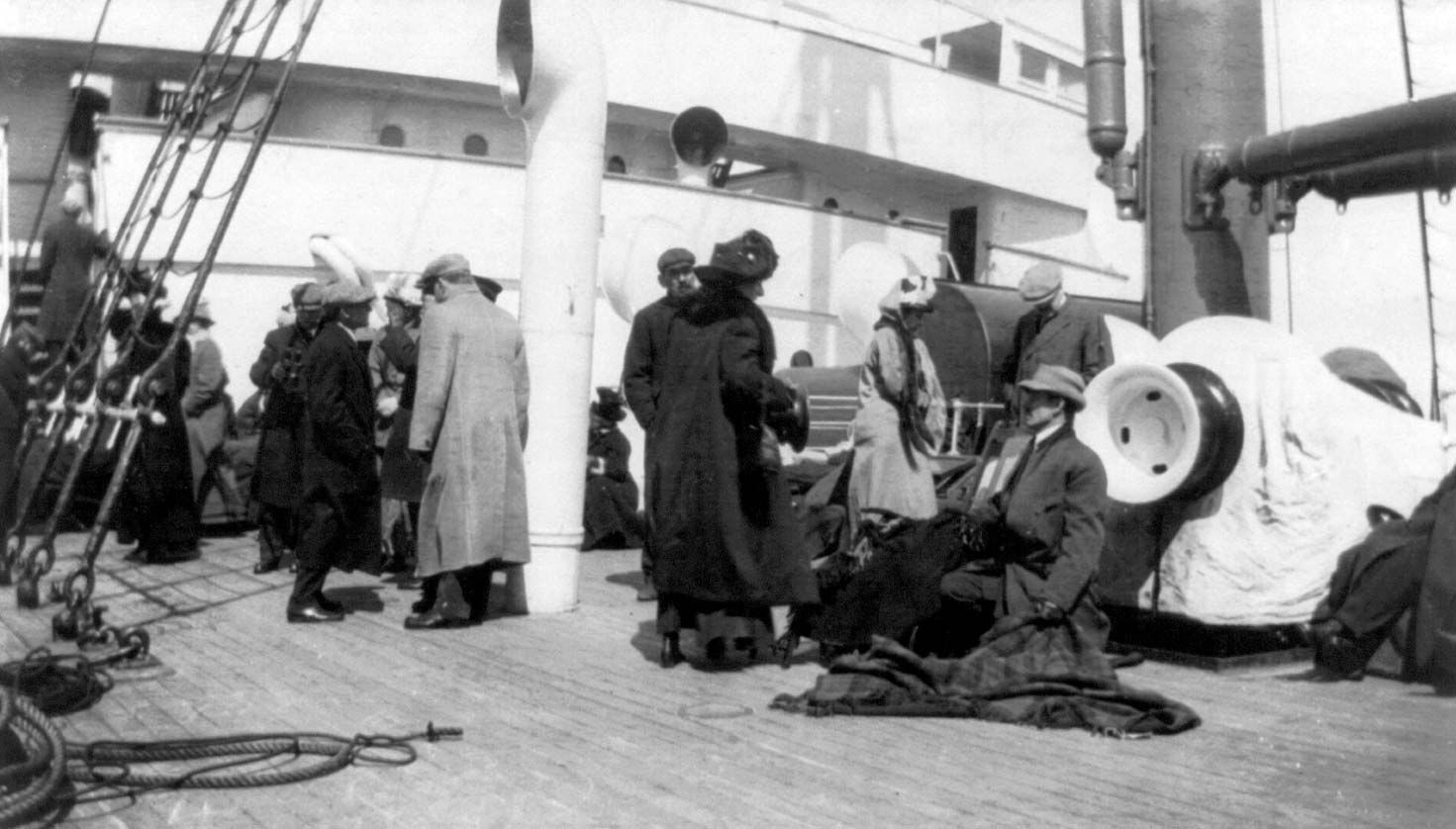 Survivors aboard the Carpathia