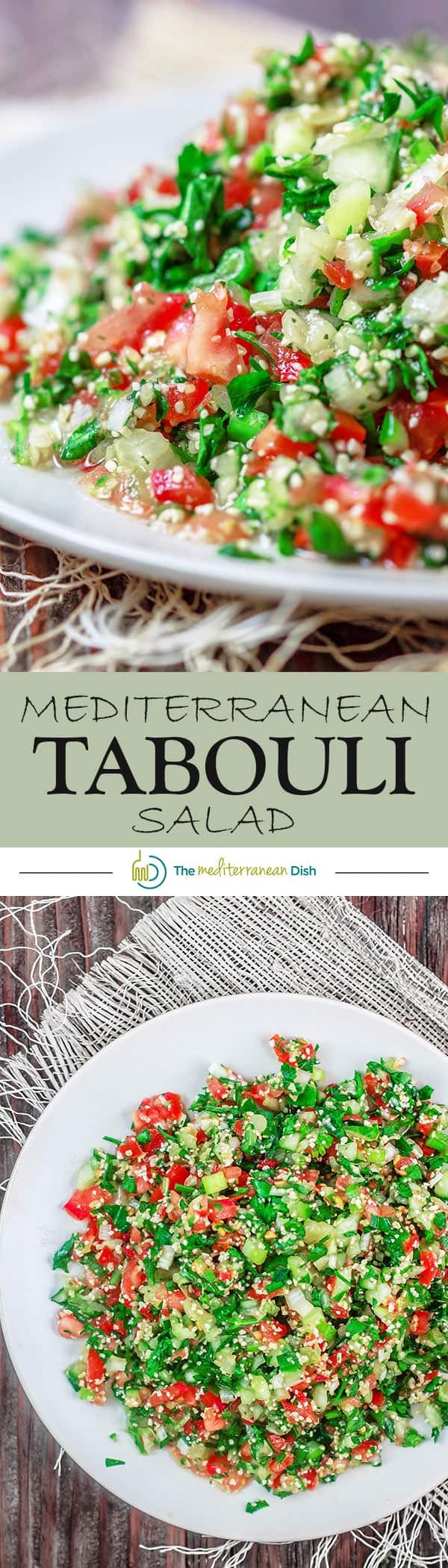 Close-up of tabbouleh salad