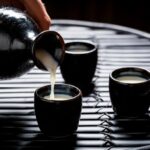Person pouring while explaining What is sake