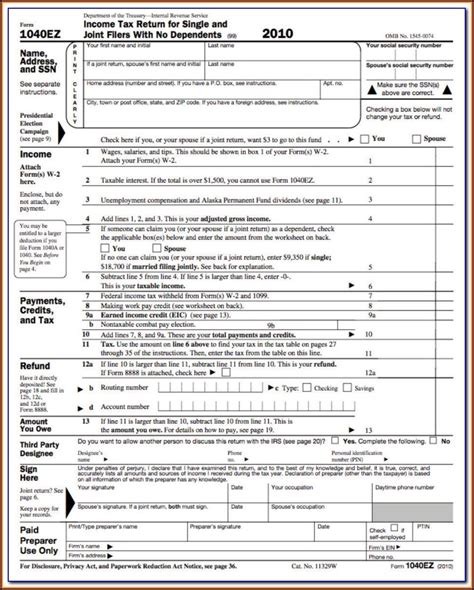 Tax form