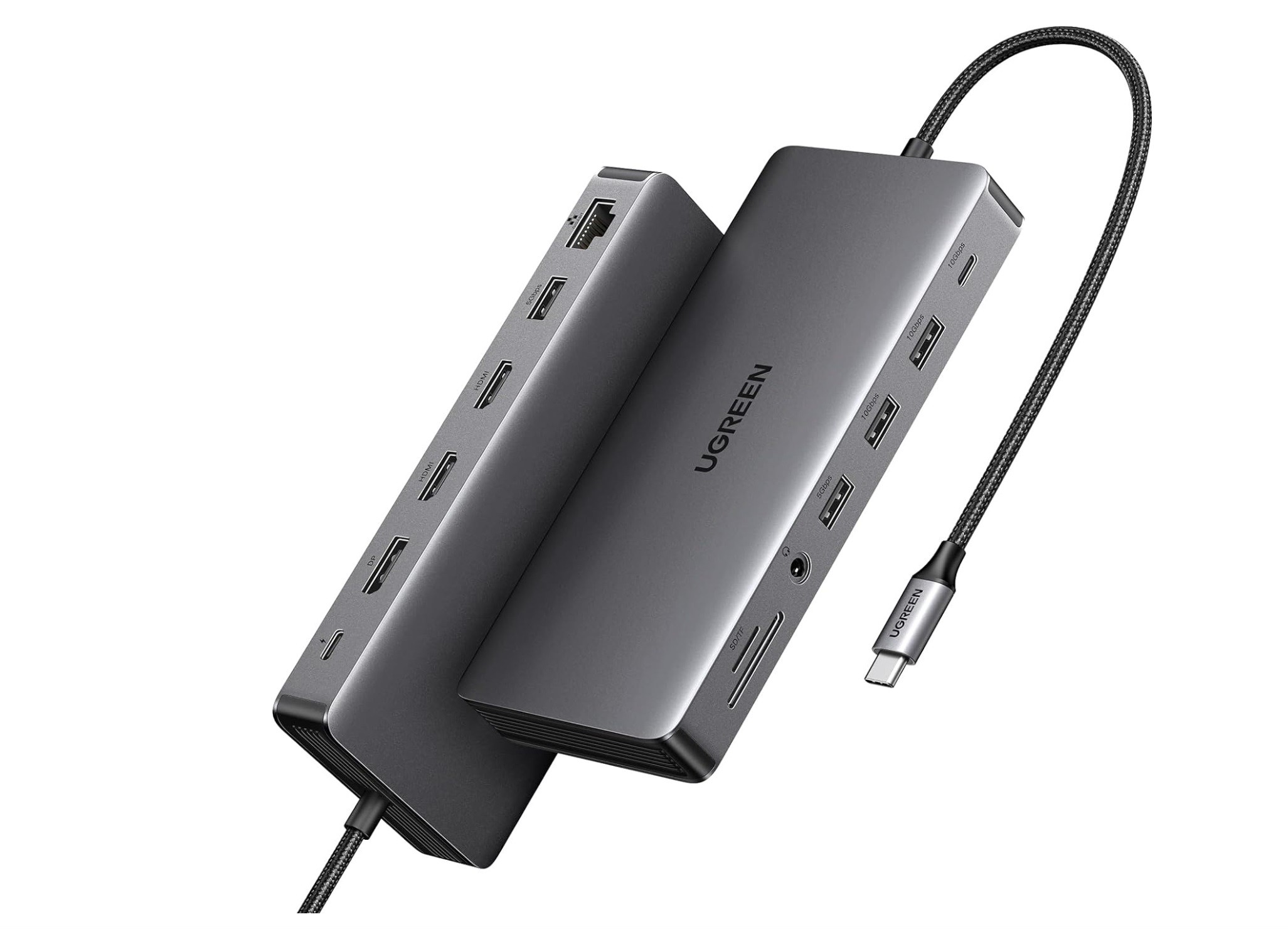 Side view of a Ugreen docking station