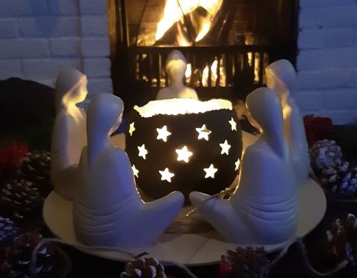 Winter Solstice Circle with Candles